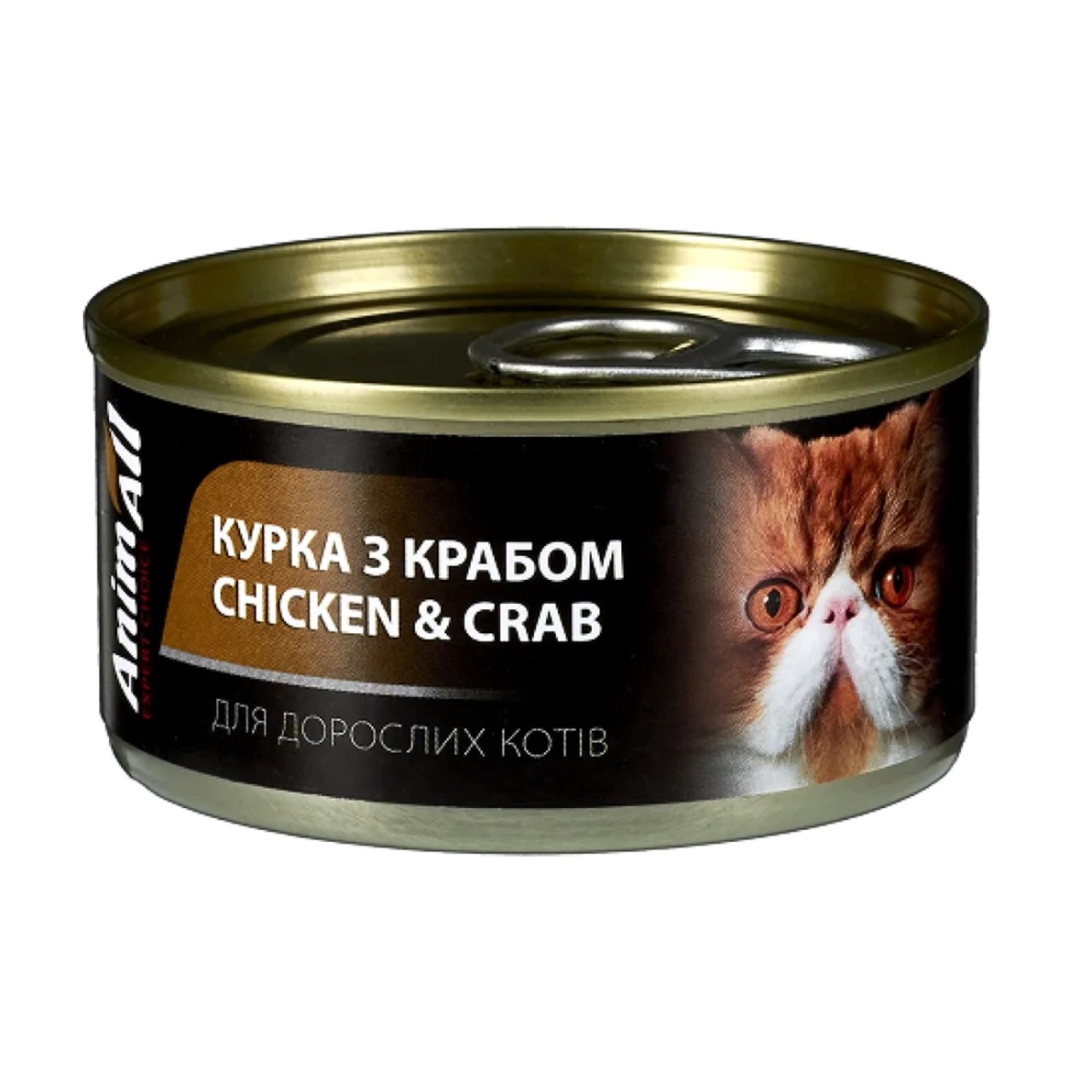 Консерва AnimAll для котів, курка з крабом, 85 г Консерва AnimAll для котів, курка з крабом, 85 г
