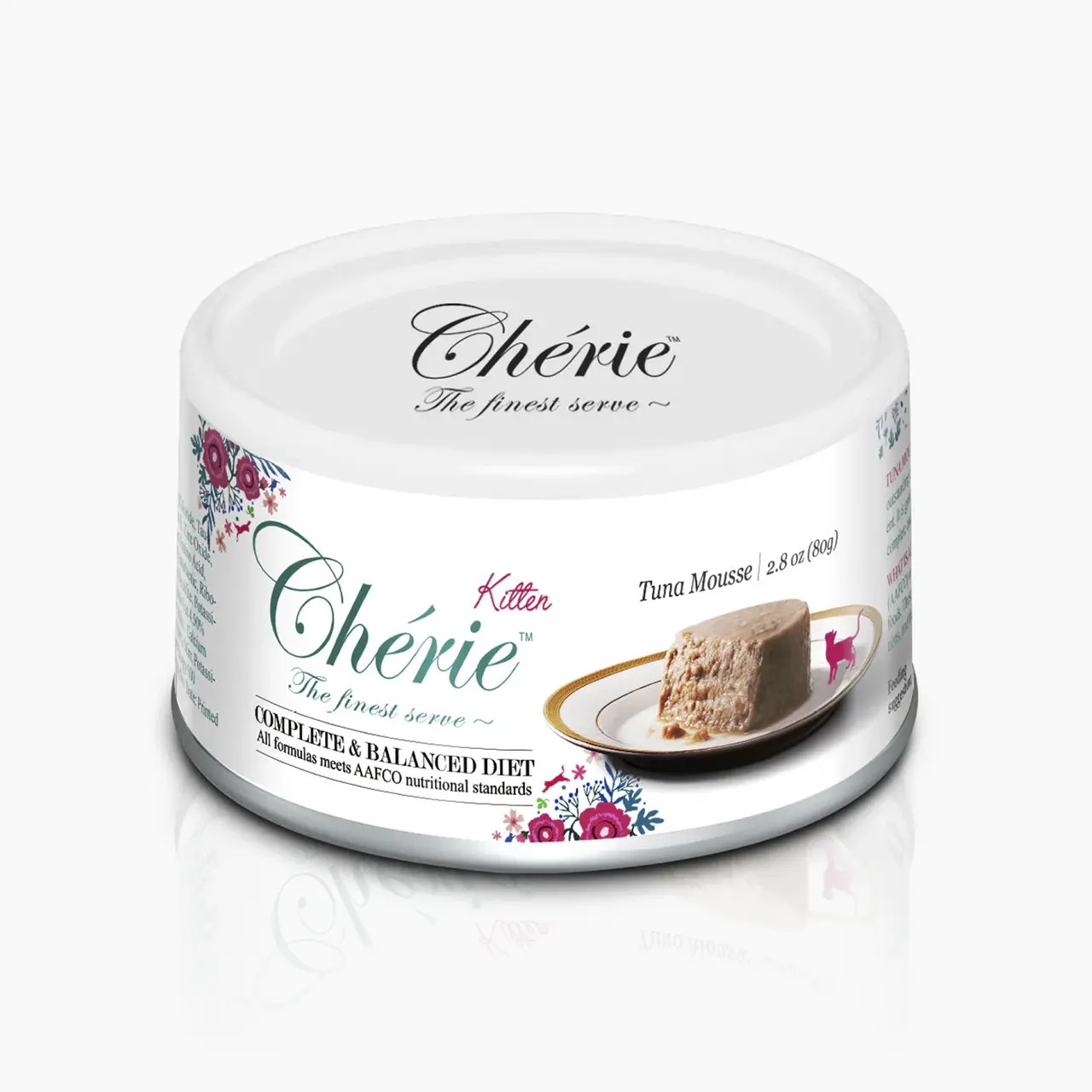 Вологий корм Cherie Complete & Balanced Tuna Mousse Kitten для кошенят з тунцем 80 г Вологий корм Cherie Complete & Balanced Tuna Mousse Kitten для кошенят з тунцем 80 г