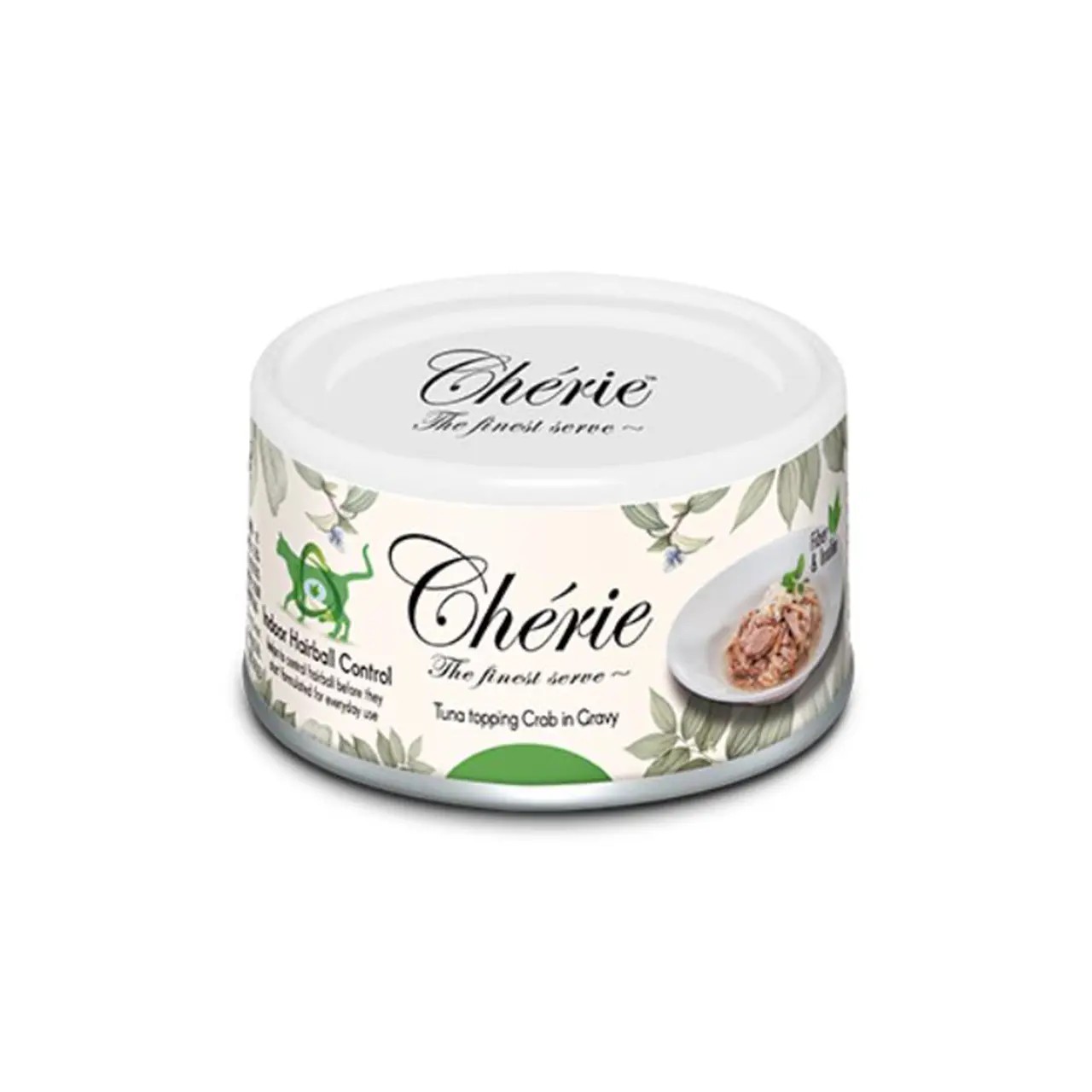 Вологий корм Cherie Hairball Control Tuna & Crab для котів шматочки тунця та краба в соусі 80 г Вологий корм Cherie Hairball Control Tuna & Crab для котів шматочки тунця та краба в соусі 80 г