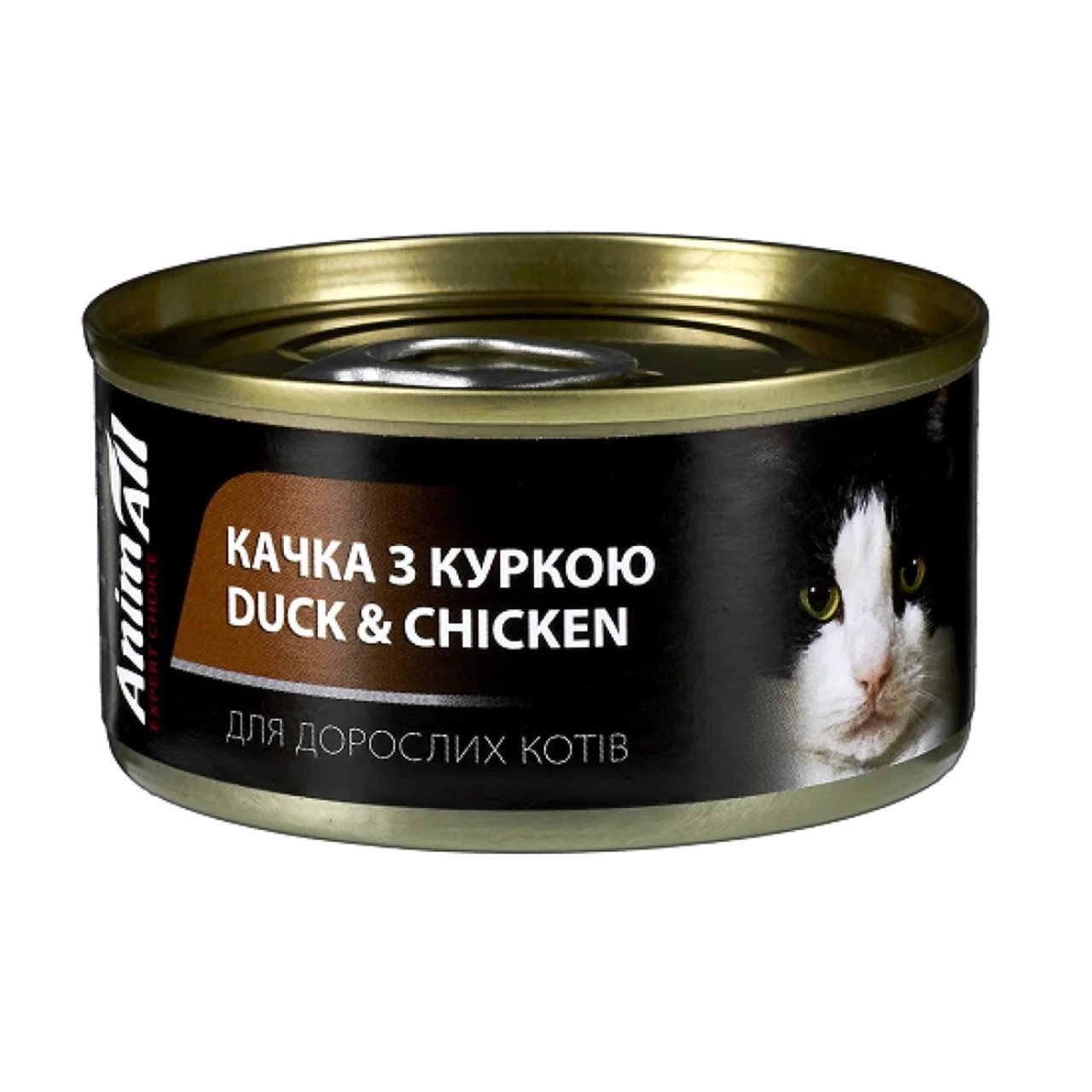 Консерва AnimAll для котів, качка та курка, 80 г Консерва AnimAll для котів, качка та курка, 80 г