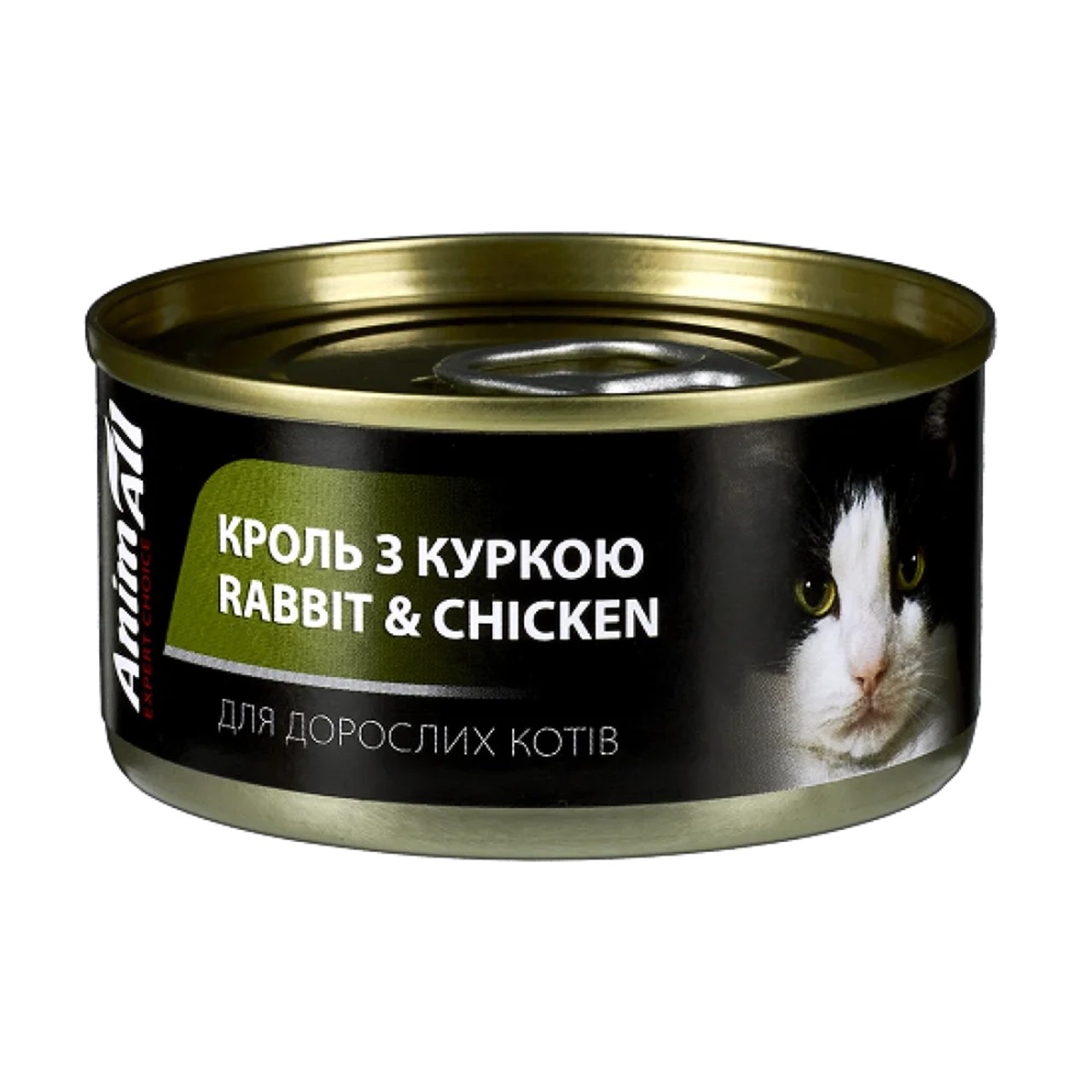 Консерва AnimAll для котів, кролик та курка, 80 г Консерва AnimAll для котів, кролик та курка, 80 г