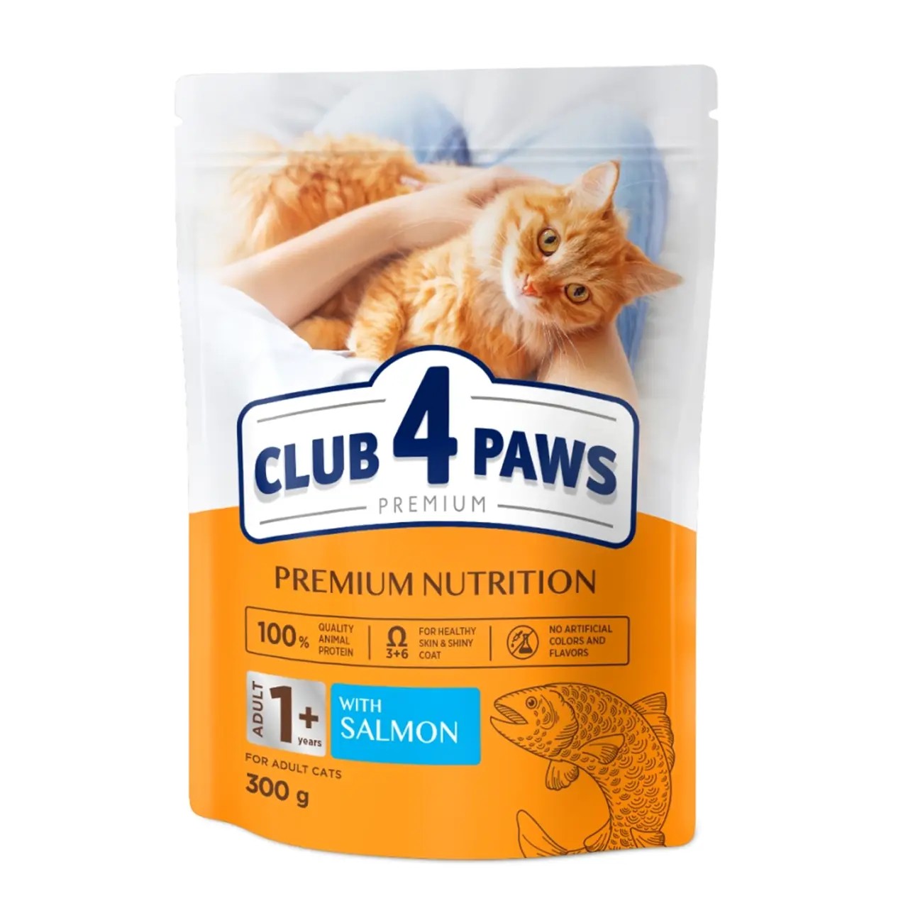 Сухий корм Club 4 Paws з лососем 300 г Сухий корм Club 4 Paws з лососем 300 г