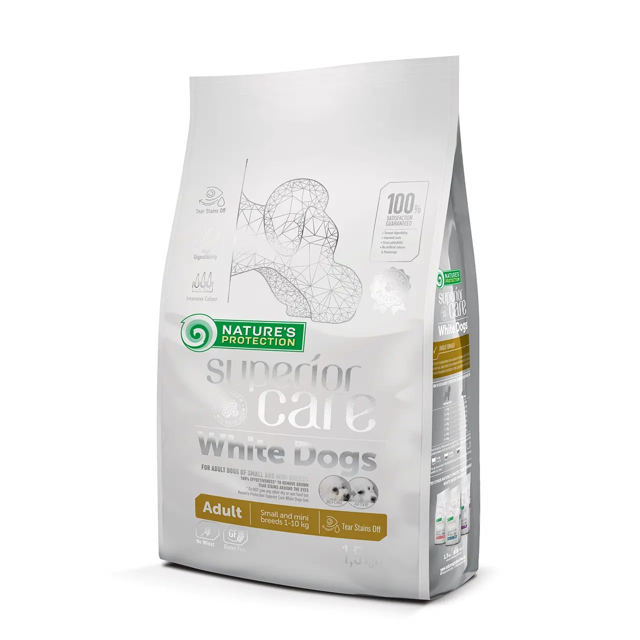Сухий корм Nature's Protection Superior Care White Dogs Adult Small and Mini Breeds з ягням 1.5 кг Сухий корм Nature's Protection Superior Care White Dogs Adult Small and Mini Breeds з ягням 1.5 кг