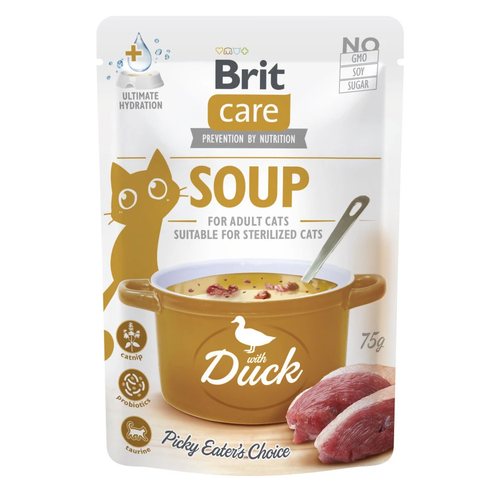 Корм вологий Brit Care Soup Duck для котів суп з качкою 75 г