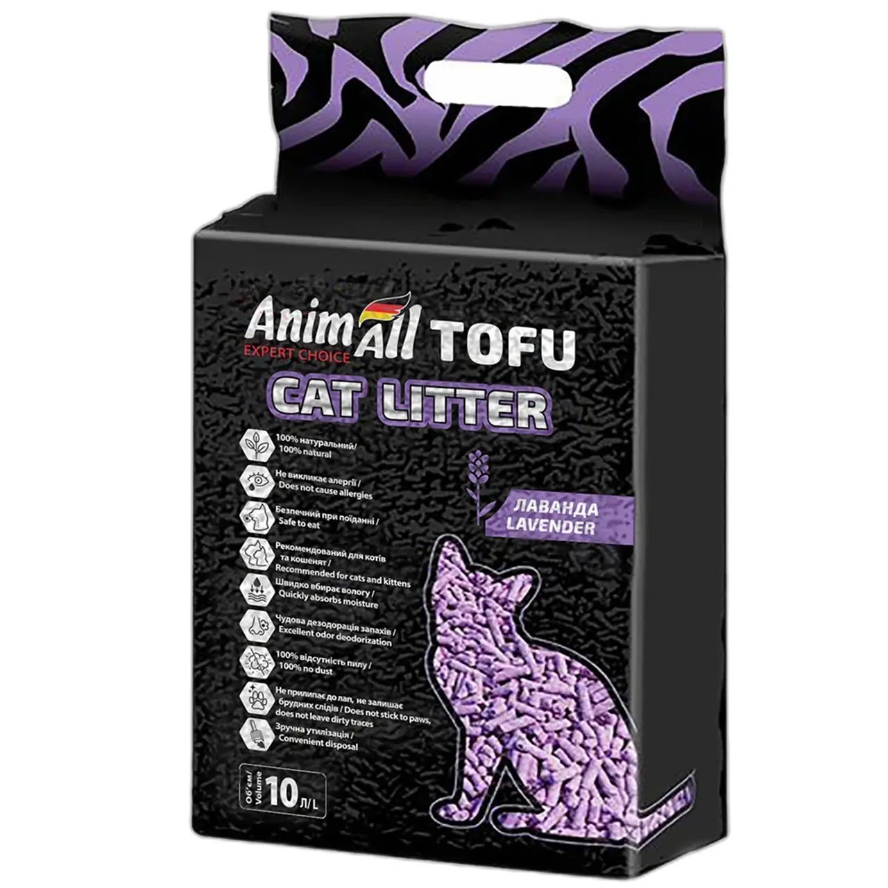 Соєвий наповнювач AnimAll Tofu Lavender з ароматом лаванди 10 літрів (4,66 кг) Соєвий наповнювач AnimAll Tofu Lavender з ароматом лаванди 10 літрів (4,66 кг)