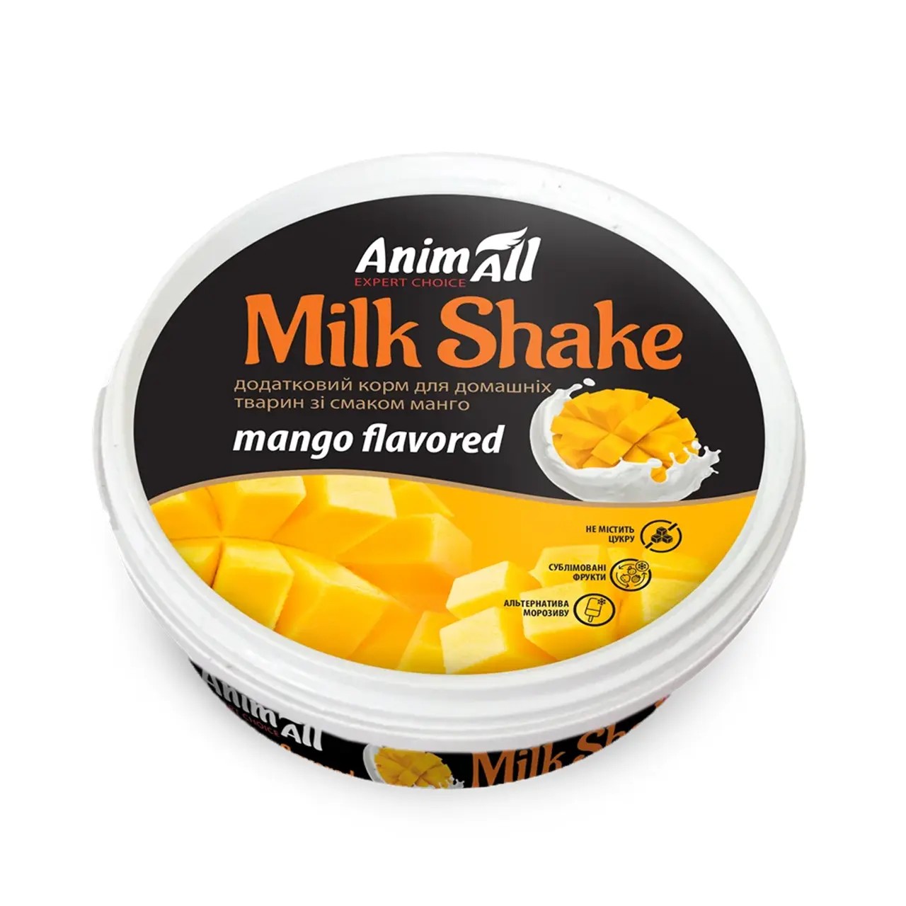 Додатковий корм AnimAll MilkShake для котів та собак зі смаком манго 30 г Додатковий корм AnimAll MilkShake для котів та собак зі смаком манго 30 г