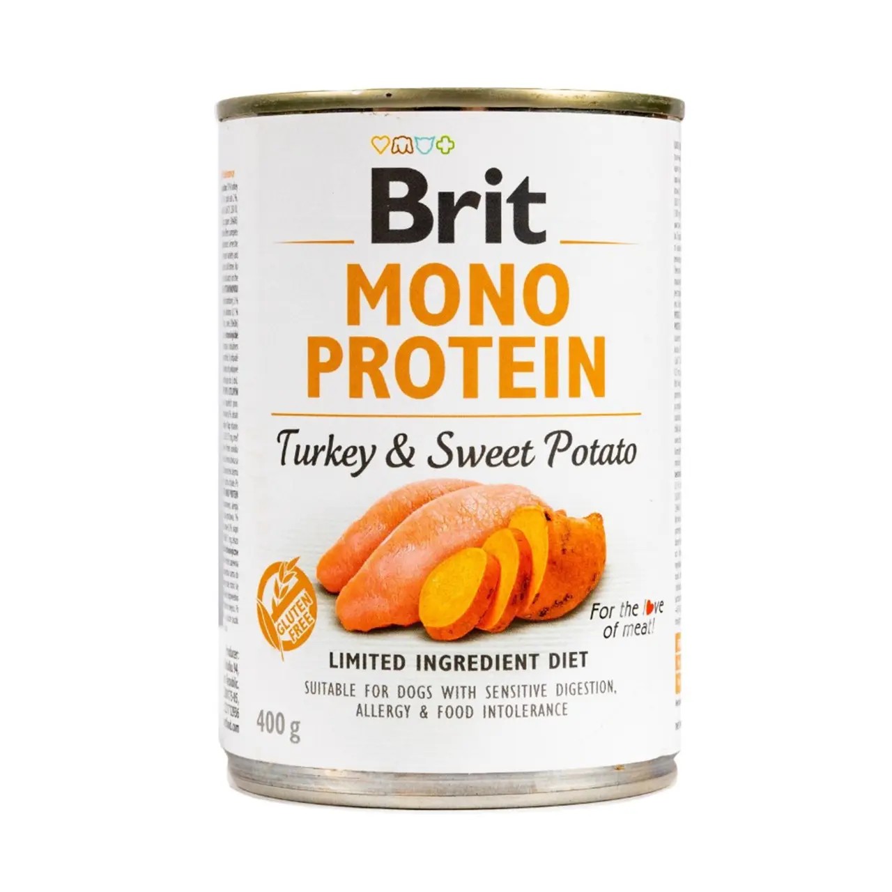 Вологий корм Brit Mono Protein Turkey and Sweet Potato для собак з індичкою та бататом 400 г Вологий корм Brit Mono Protein Turkey and Sweet Potato для собак з індичкою та бататом 400 г