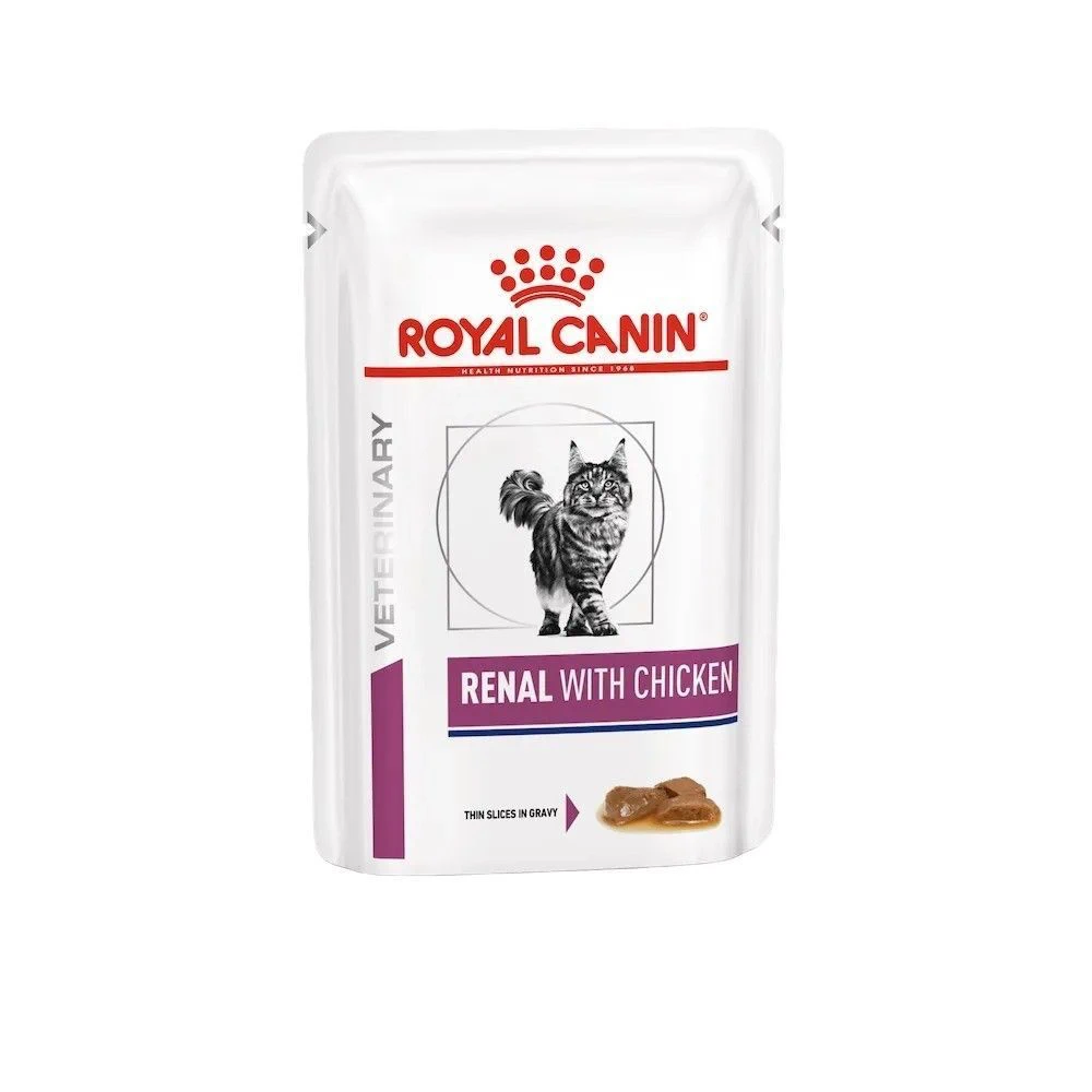 Вологий корм Royal Canin Renal для котів з куркою 85 г