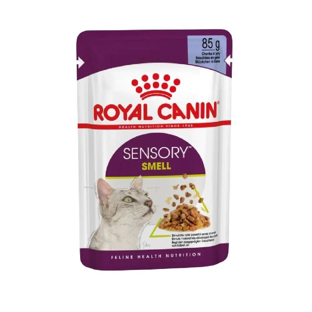Вологий корм Royal Canin Sensory Smell Gelee для котів з куркою в желе 85 г