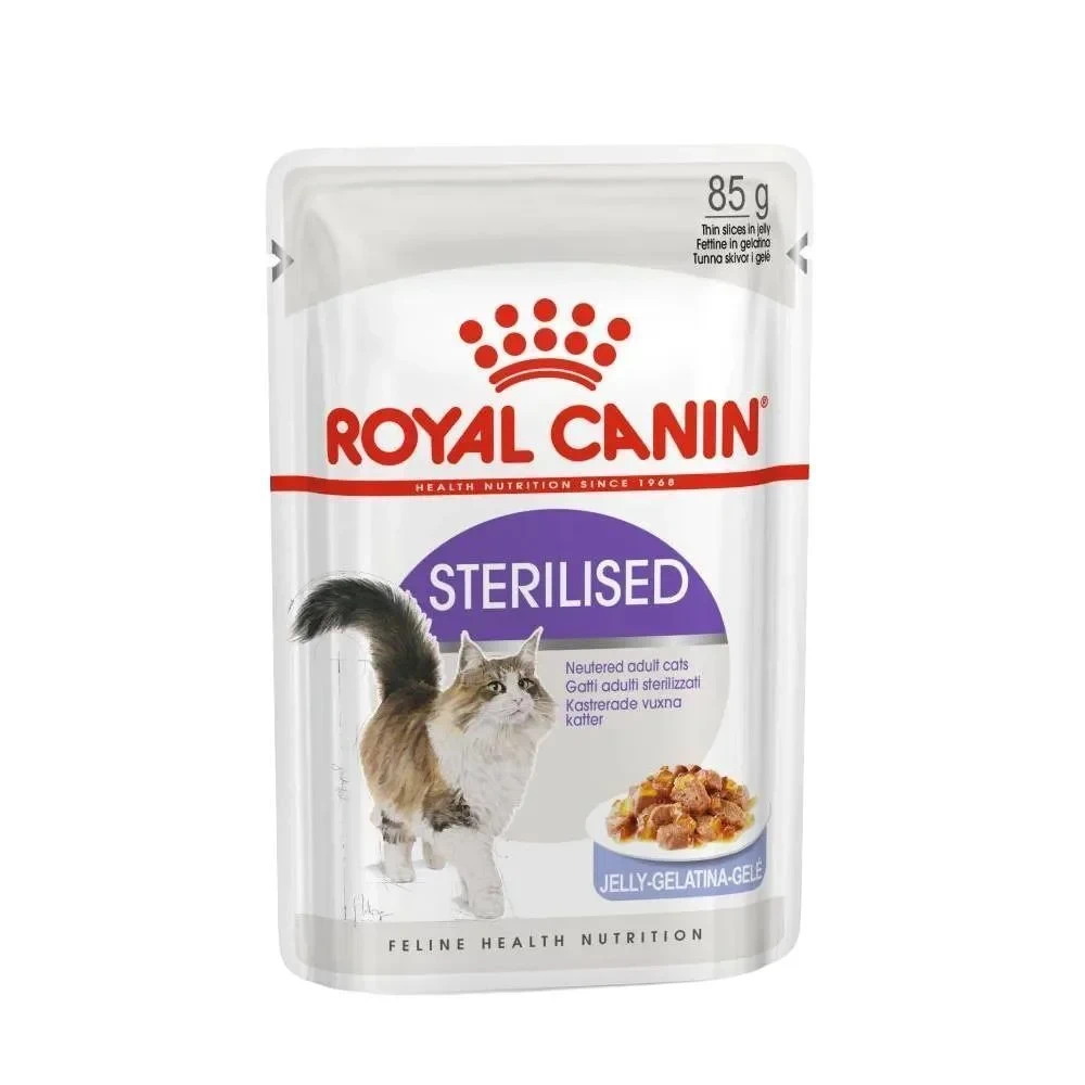 Вологий корм Royal Canin Sterilized для стерелізованих котів з куркою в желе 85 г