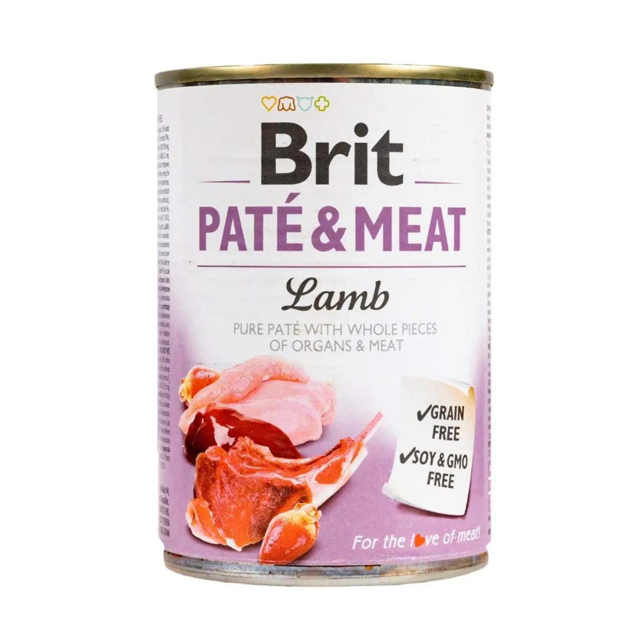 Вологий корм Brit Care Pate and Meat для дорослих собак з ягням 400 г Вологий корм Brit Care Pate and Meat для дорослих собак з ягням 400 г